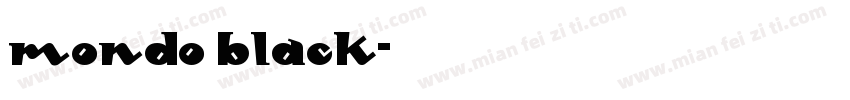 mondo Black字体转换